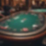 Strategic poker table layout