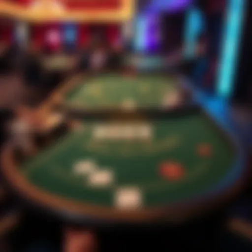 Blackjack Tournament Layout Strategic blackjack tournament layout showcasing player positions and betting options