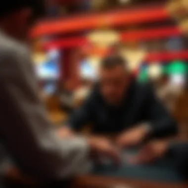 Strategic Player in Action A strategic player engaged in a competitive game