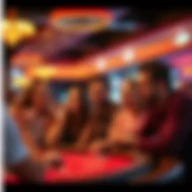 Social Experience at the Casino A group of friends enjoying a sweepstakes casino atmosphere