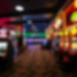 Vibrant interior of a sweepstakes casino showcasing gaming options