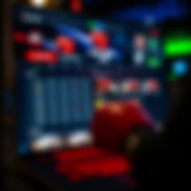 Detailed layout of a boxing betting website interface