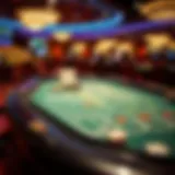 Digital craps table showcasing gameplay