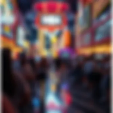 Vibrant NBA Culture in Las Vegas A vibrant scene capturing the essence of NBA culture in Las Vegas.