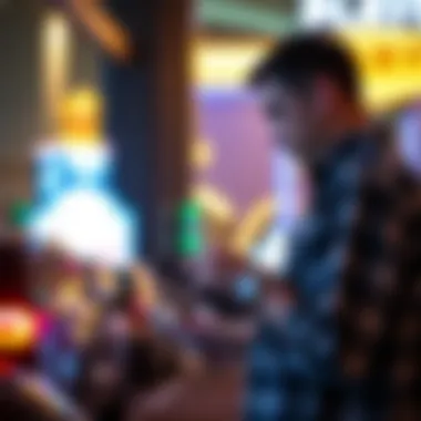 Visitors utilizing a parking app for convenience on the Strip