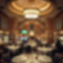 Interior ambiance of the Bellagio Buffet