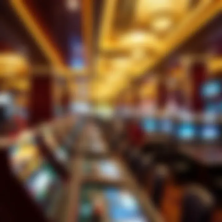 Dynamic Gaming Experience at Resorts World Casino Busy gaming floor showcasing different gaming tables