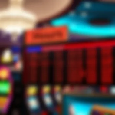 Operational Hours Schedule at Resorts World Casino Casino schedule board displaying operational hours