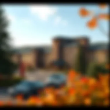 Beautiful seasonal view of the surrounding nature around Resorts World Catskills