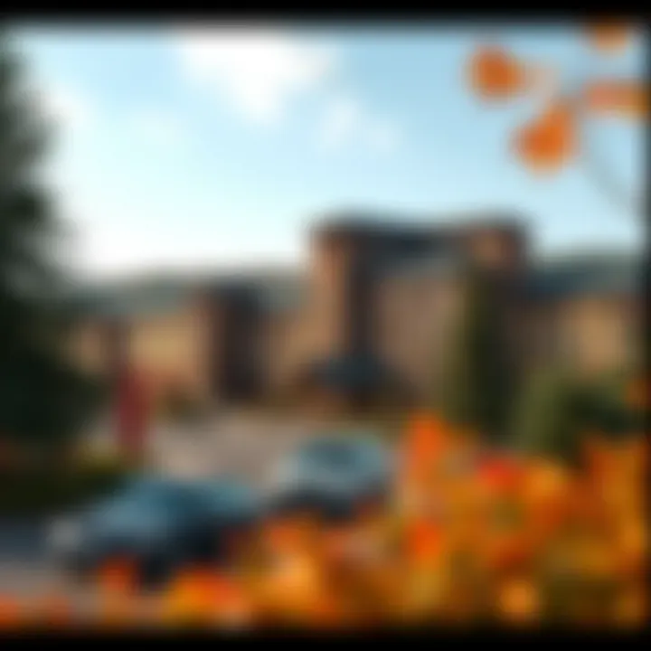 Beautiful seasonal view of the surrounding nature around Resorts World Catskills