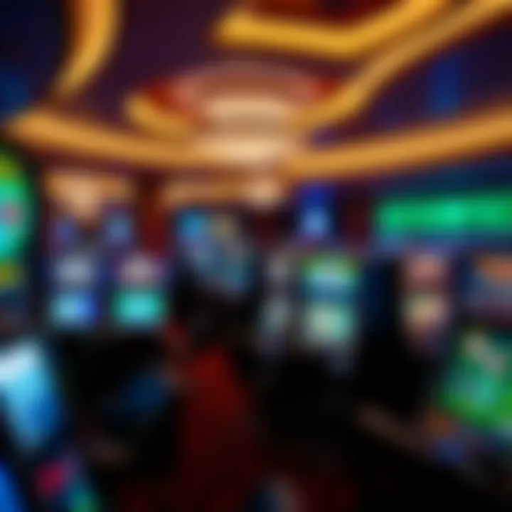 Diverse Gaming Experiences at Russellville Casino Luxurious gaming floor featuring diverse slot machines