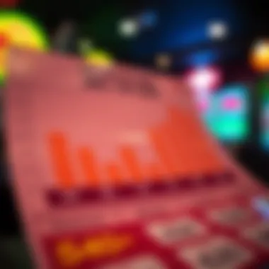 Graph showing odds and returns of different scratch-off tickets