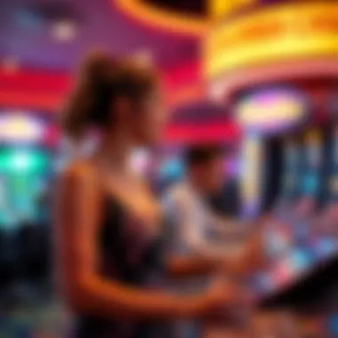 Social Gaming at Chumba Casino A vibrant illustration representing social gaming aspects of Chumba Casino