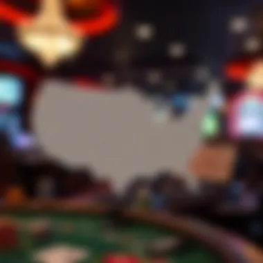 Overview of Online Gambling Legality by State Map showcasing states with legalized online gambling