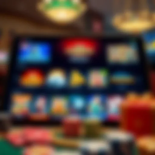 Exploring Online Casino Games A captivating online casino interface showcasing various games