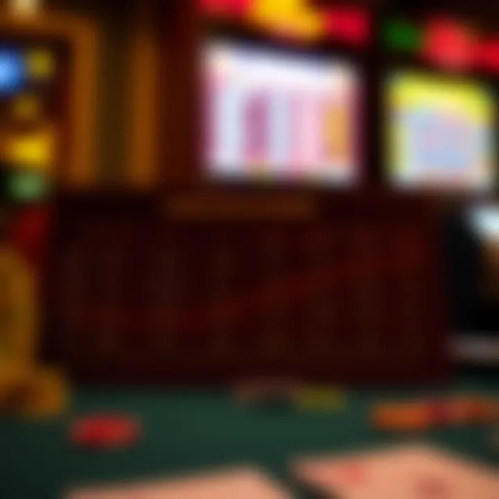 A chart depicting the risks and rewards of online gambling