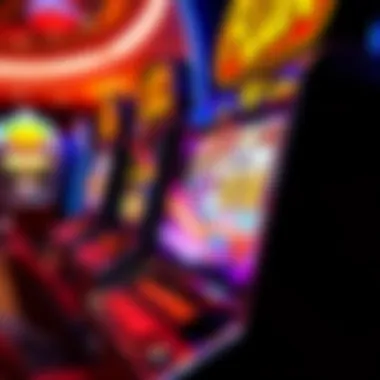 The Allure of Slot Machines in Pursuit of Winnings A vibrant casino slot machine with colorful reels in action