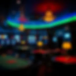 Interior view of Texas Card House showcasing poker tables and ambiance