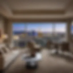 Luxury suite with a view of Las Vegas Strip