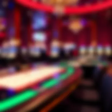 Elegant Casino Keno Tables An elegant casino setting showcasing Keno tables