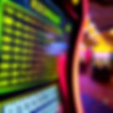 Close-Up of Keno Game Rules A close-up of Keno game rules displayed on a screen