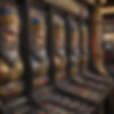 Close-up of Three Kings slot machine mechanics