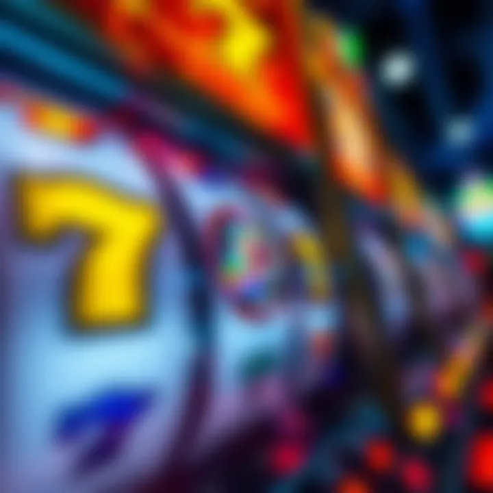 A close-up of the spinning reels of a Triple Diamond slot, capturing the excitement of gameplay.