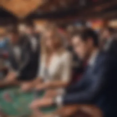 Team members collaborating in a dynamic casino environment