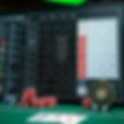 Visual representation of the blackjack hitting chart highlighting key strategies