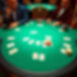 Texas Hold'em Poker table layout illustrating player positions