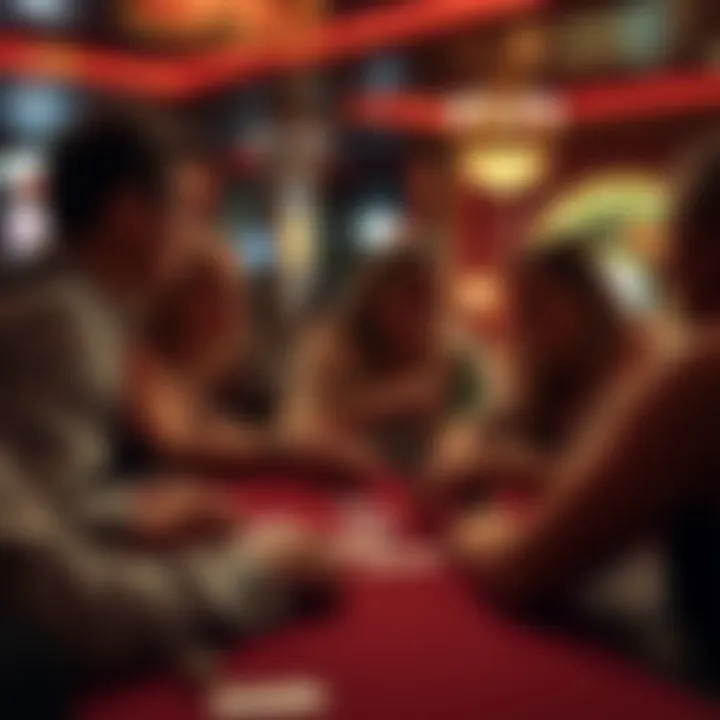An engaging atmosphere illustrating the social dynamics of strip poker