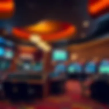 Interior Layout of Valley Forge Casino Sports Book Interior layout of the sports book highlighting the seating arrangements and betting terminals