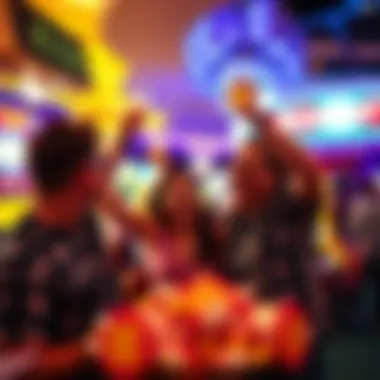 Celebrating Life-Changing Wins in Vegas A celebratory moment at a casino after a jackpot win