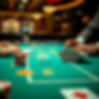 War Blackjack in Action An artistic representation of the War Blackjack card game in action