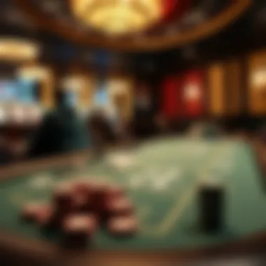 A strategic poker table setup