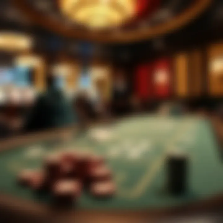 A strategic poker table setup